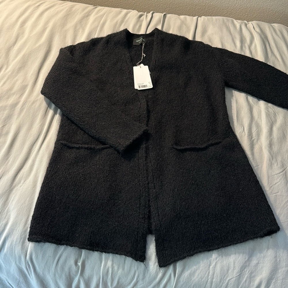 Zadig & Voltaire black mohair cardigan sz xs